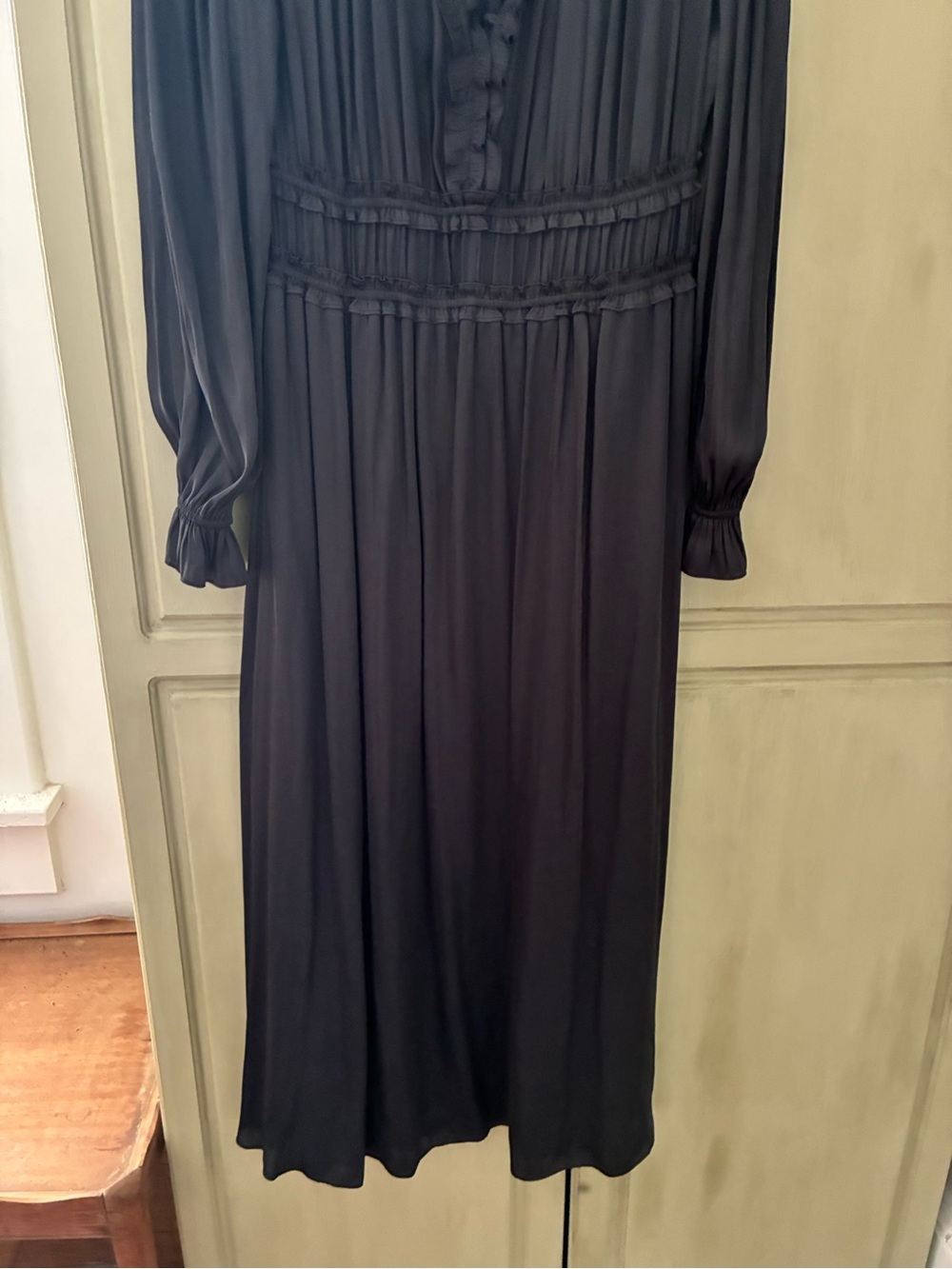 NWT THE KOOPLES BLACK MIDI DRESS SZ L - Picture 6 of 12